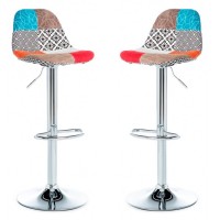 CONFEZIONE 2 TABURETES KANSAS PATCHWORK