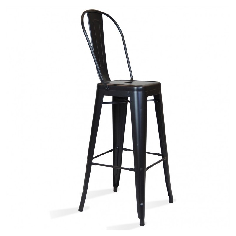 PACK 4 TABURETES BISTRO MATT HIGHBACK
