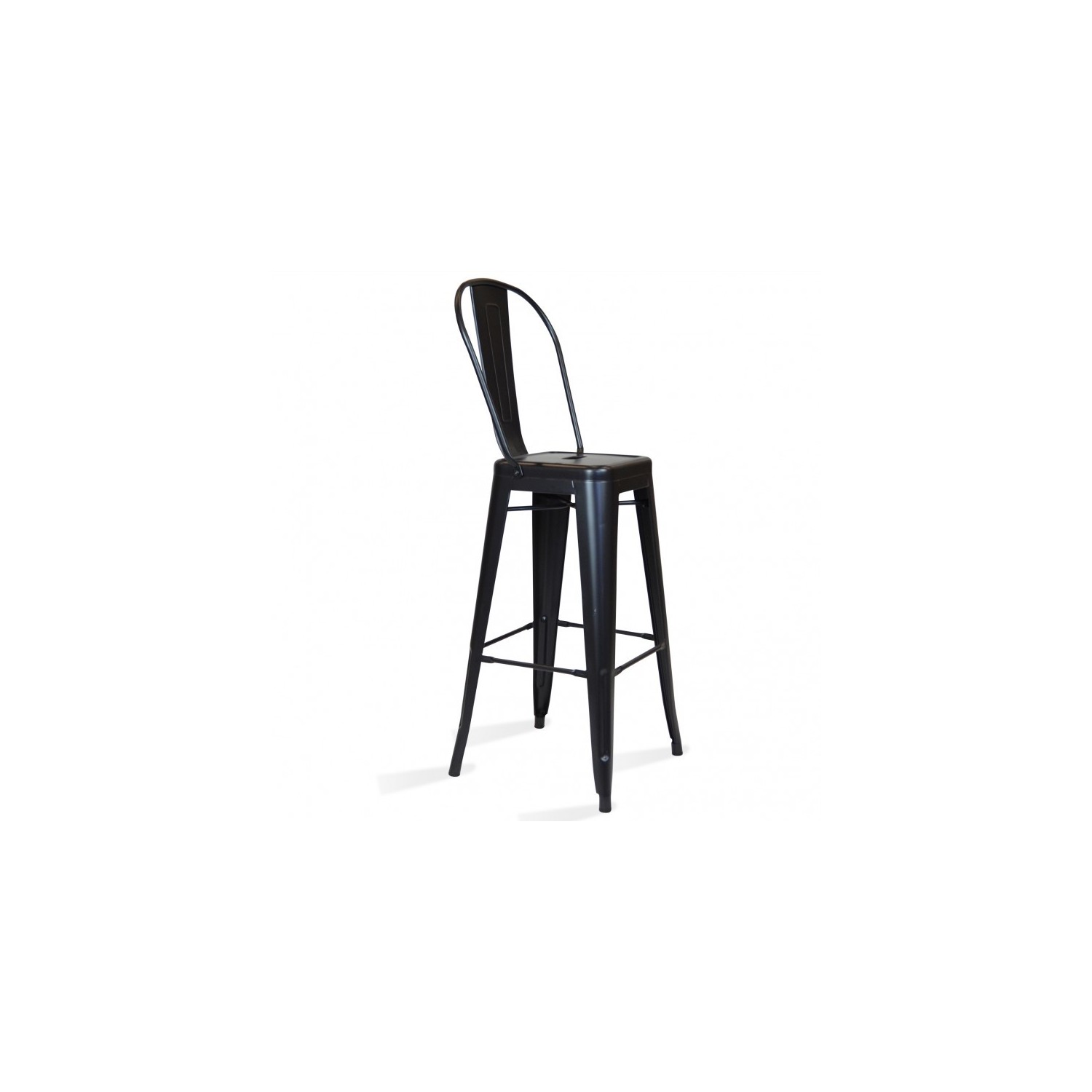 PACK 4 TABURETEN BISTRO MATT HIGHBACK
