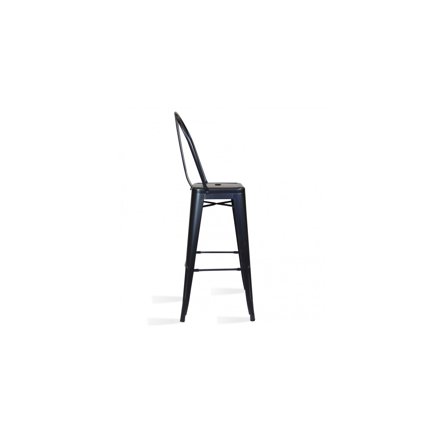 PACK 4 TABURETES BISTRO MATT HIGHBACK