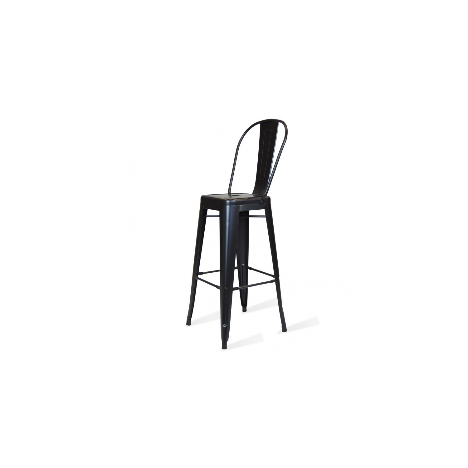 PACK 4 TABURETES BISTRO MATT HIGHBACK