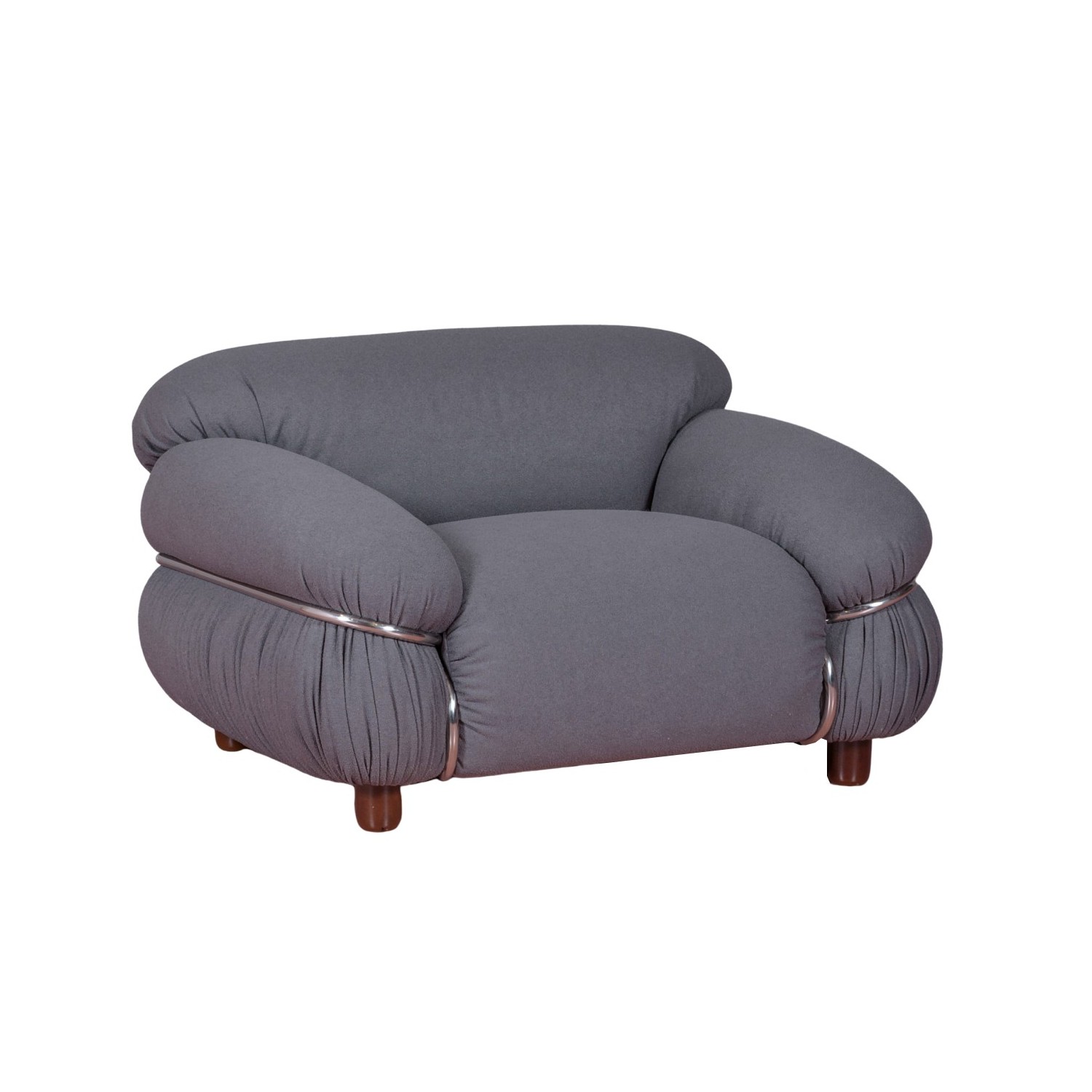 OLYMPIA 1 SEAT SOFA UPHOLSTERED IN SHERPA FABRIC