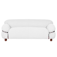OLYMPIA 2-SEAT SOFA UPHOLSTERED IN SHERPA FABRIC