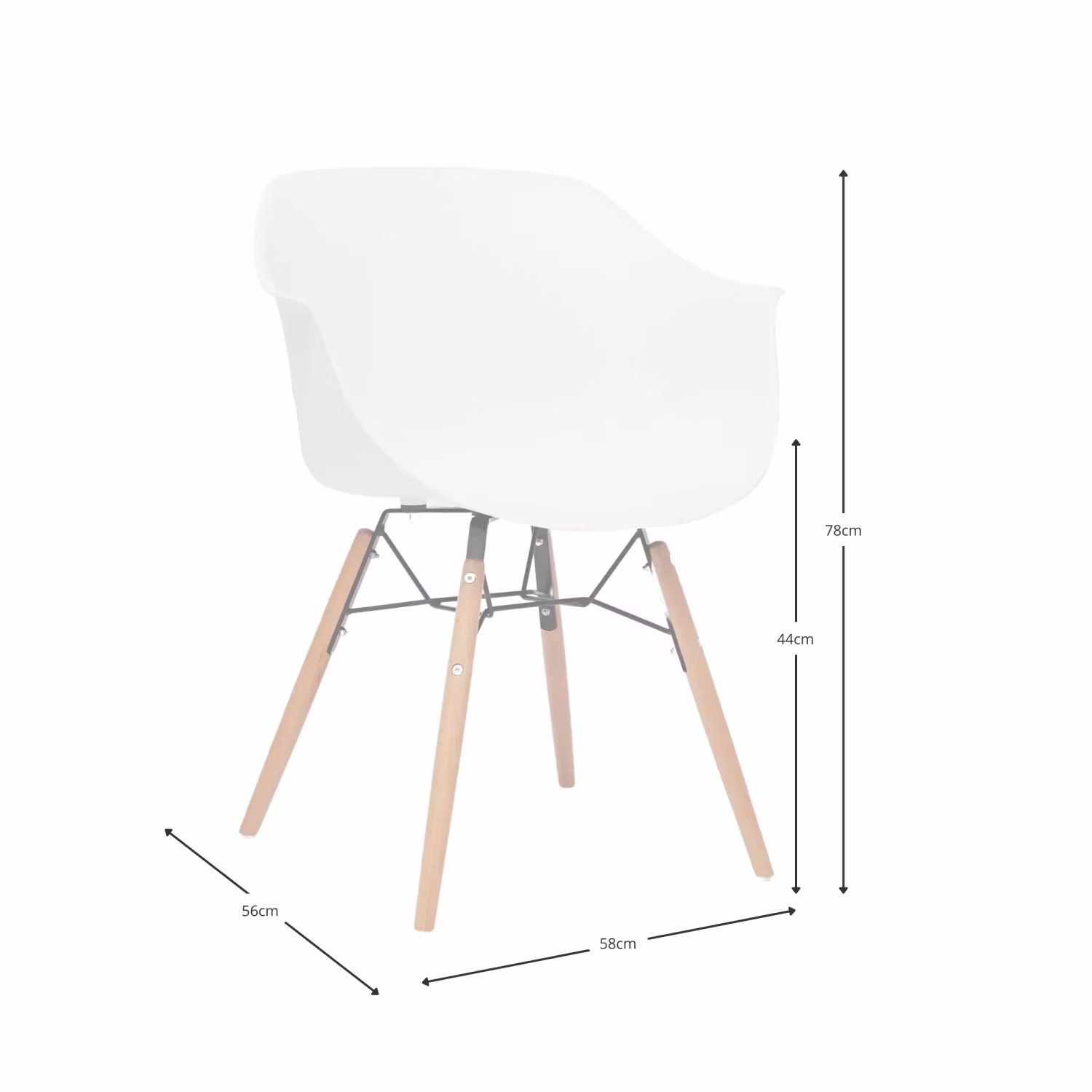 Sedia da pranzo di design Temu Nest Dream - 24