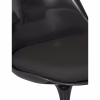 Lotus Chair All Black with cotton cushion FURNMOD - 9