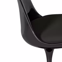 Lotus Chair All Black with cotton cushion FURNMOD - 12