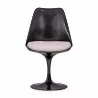 Lotus Chair All Black with cotton cushion FURNMOD - 26
