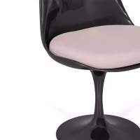 Lotus Chair All Black with cotton cushion FURNMOD - 31