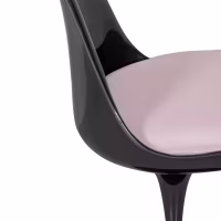 Lotus Chair All Black with cotton cushion FURNMOD - 29