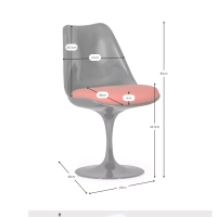 Sedia Lotus Chair Black FURNMOD - 32