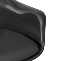 Krzesło Lotus Arms All Black z bawełnianą poduszką FURNMOD - 9