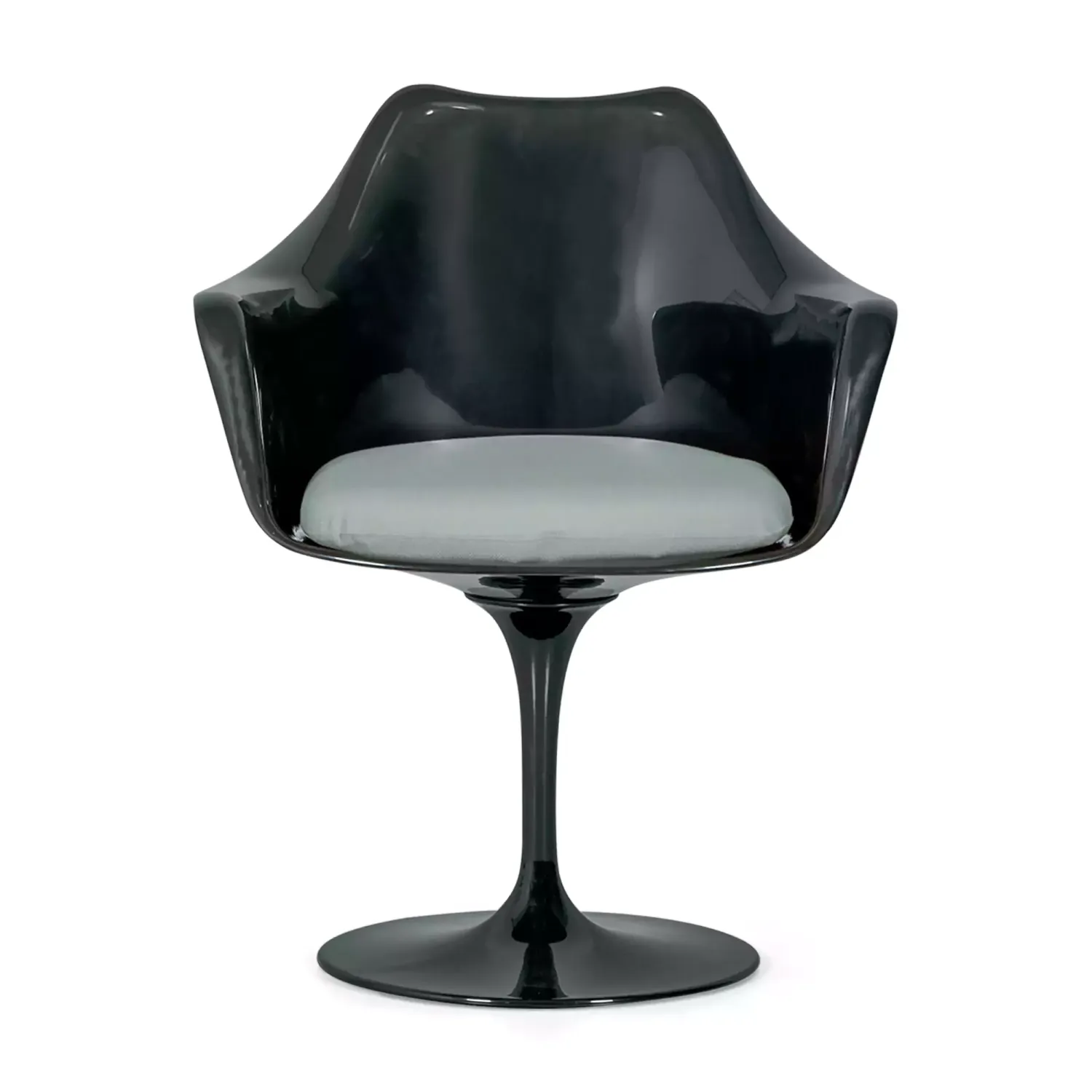 Sedia Lotus Arms All Black con cuscino in cotone FURNMOD - 13