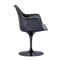 Sedia Lotus Arms All Black con cuscino in cotone FURNMOD - 15