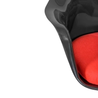 Lotus Arms Chair All Black with cotton cushion FURNMOD - 25