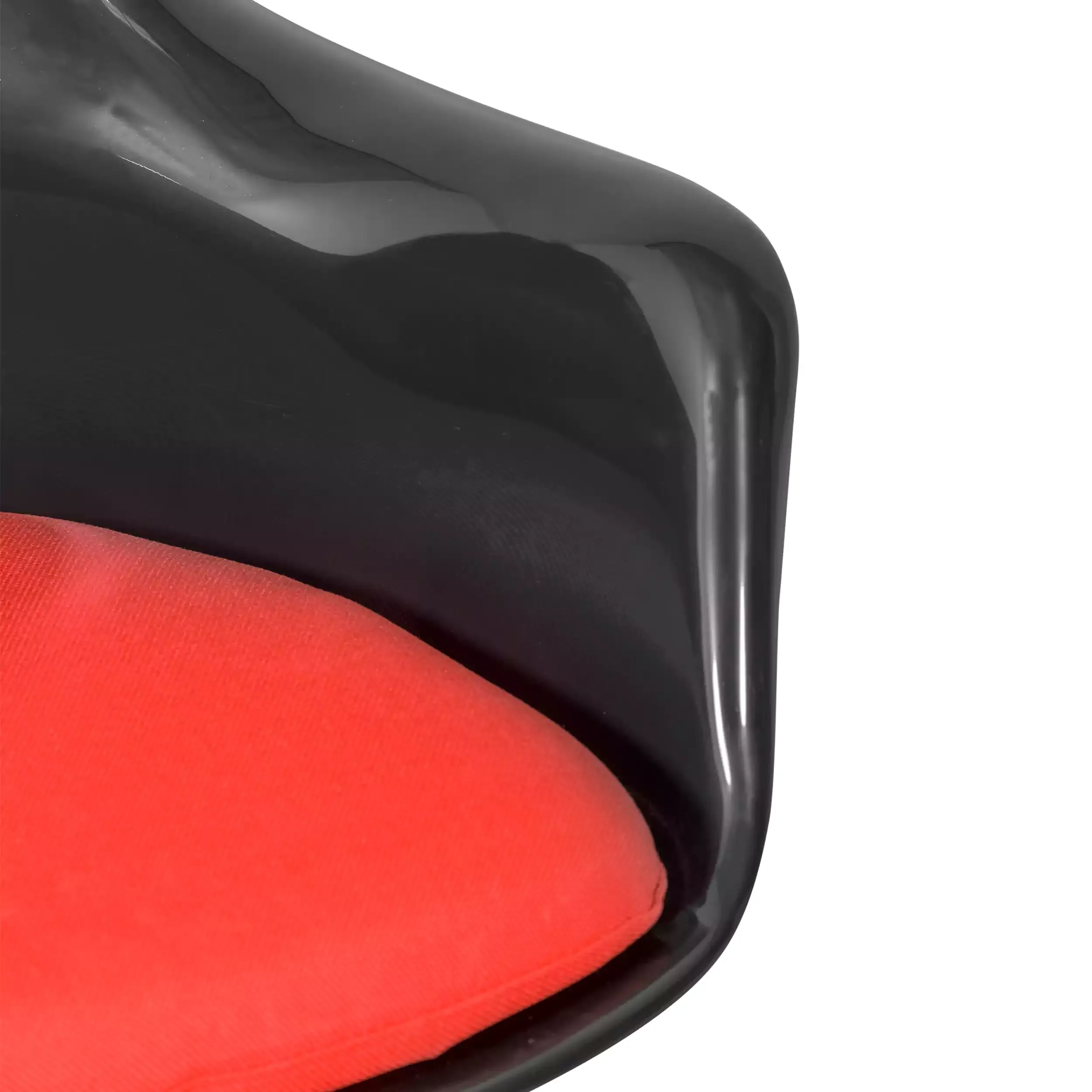 Replica sedia Tulip Arms laccato nero - Sedie Disegno - Mobilie Design