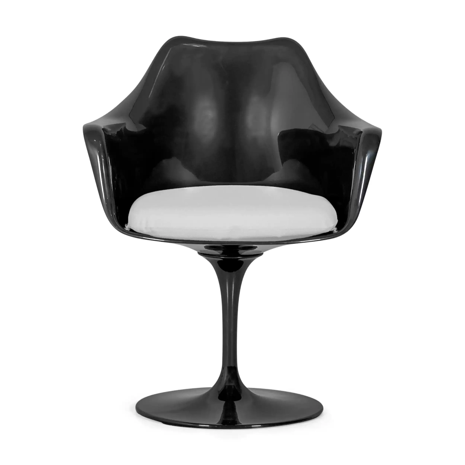 Lotus Arms All Black stol med bomullsdyna FURNMOD - 33