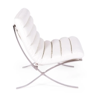 Designové křeslo čalouněné syntetickou kůží - Madrid Nest Dream - 14