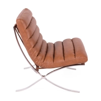 Designerski fotel tapicerowany skórą syntetyczną - Madryt Nest Dream - 30