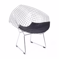 Fauteuil design en acier chromé Diamond FURNMOD - 1