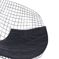 Designerski fotel z chromowanej stali Diamond FURNMOD - 5