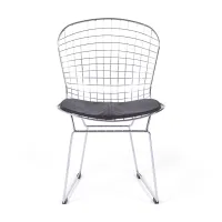 Inspirazione Sedia Bertoia Cromata - Sedia Industriale - Mobiliedesign