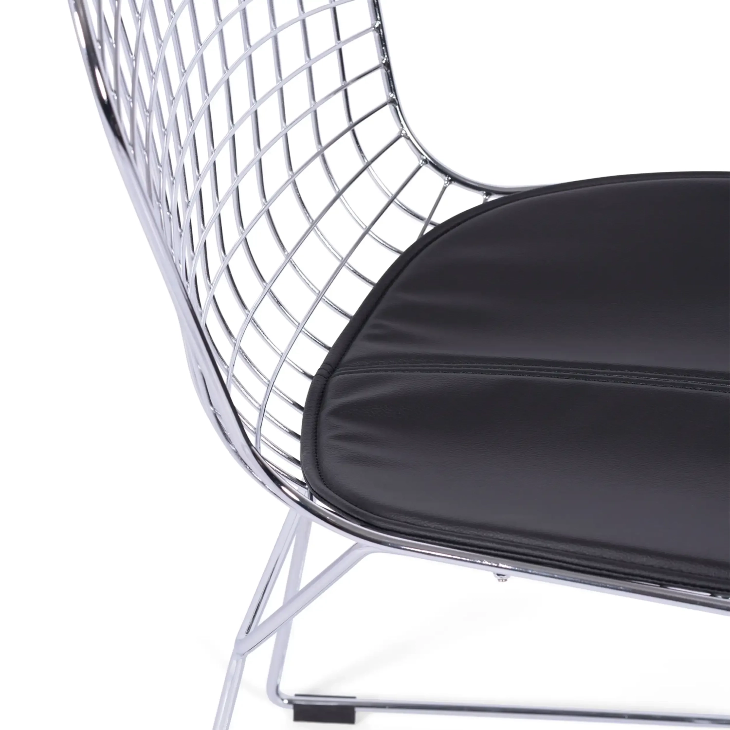 Chaise de salle à manger en acier chromé Berta FURNMOD - 4