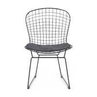 Inspirazione Sedia Bertoia in Acciaio Nero - Sedia Industriale Design