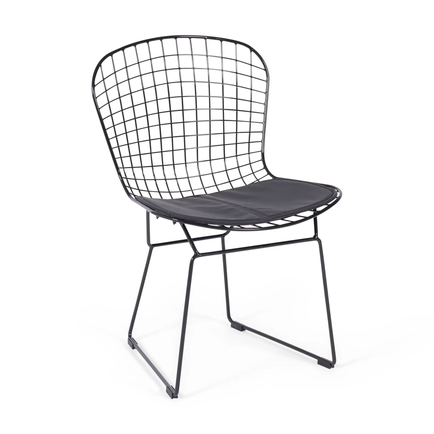 Berta black steel dining chair Berta FURNMOD - 1