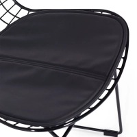 Berta black steel dining chair Berta FURNMOD - 4