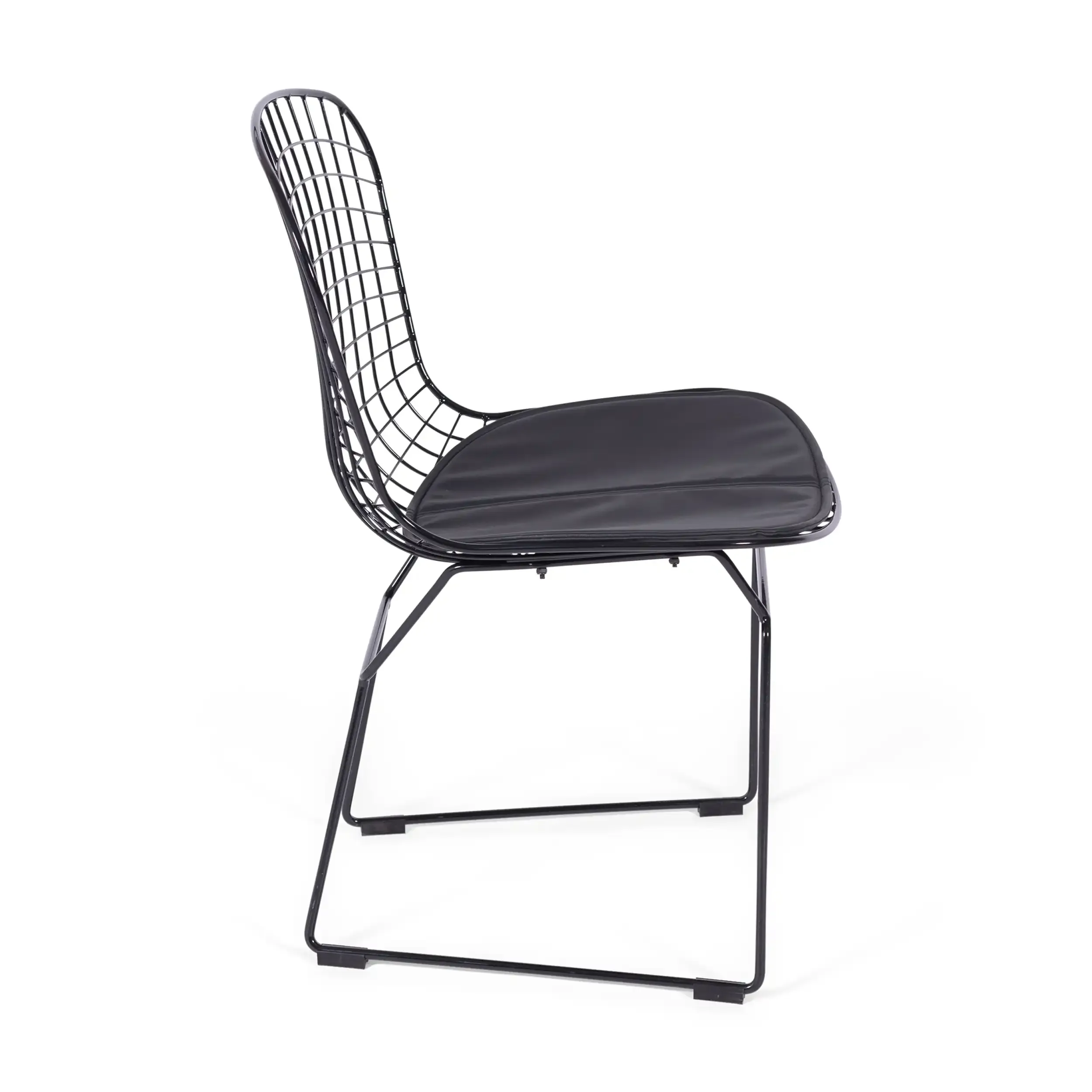 Inspirazione Sedia Bertoia in Acciaio Nero - Sedia Industriale Design