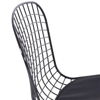 Berta black steel dining chair Berta FURNMOD - 6