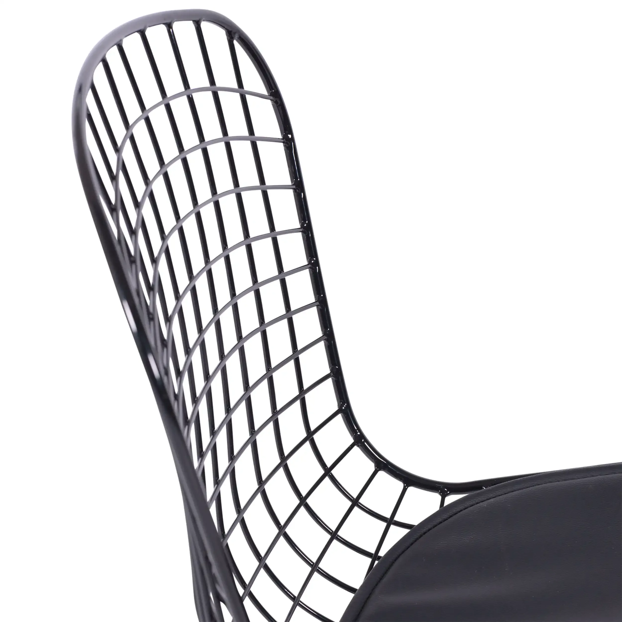 Inspirazione Sedia Bertoia in Acciaio Nero - Sedia Industriale Design
