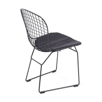 Berta black steel dining chair Berta FURNMOD - 7
