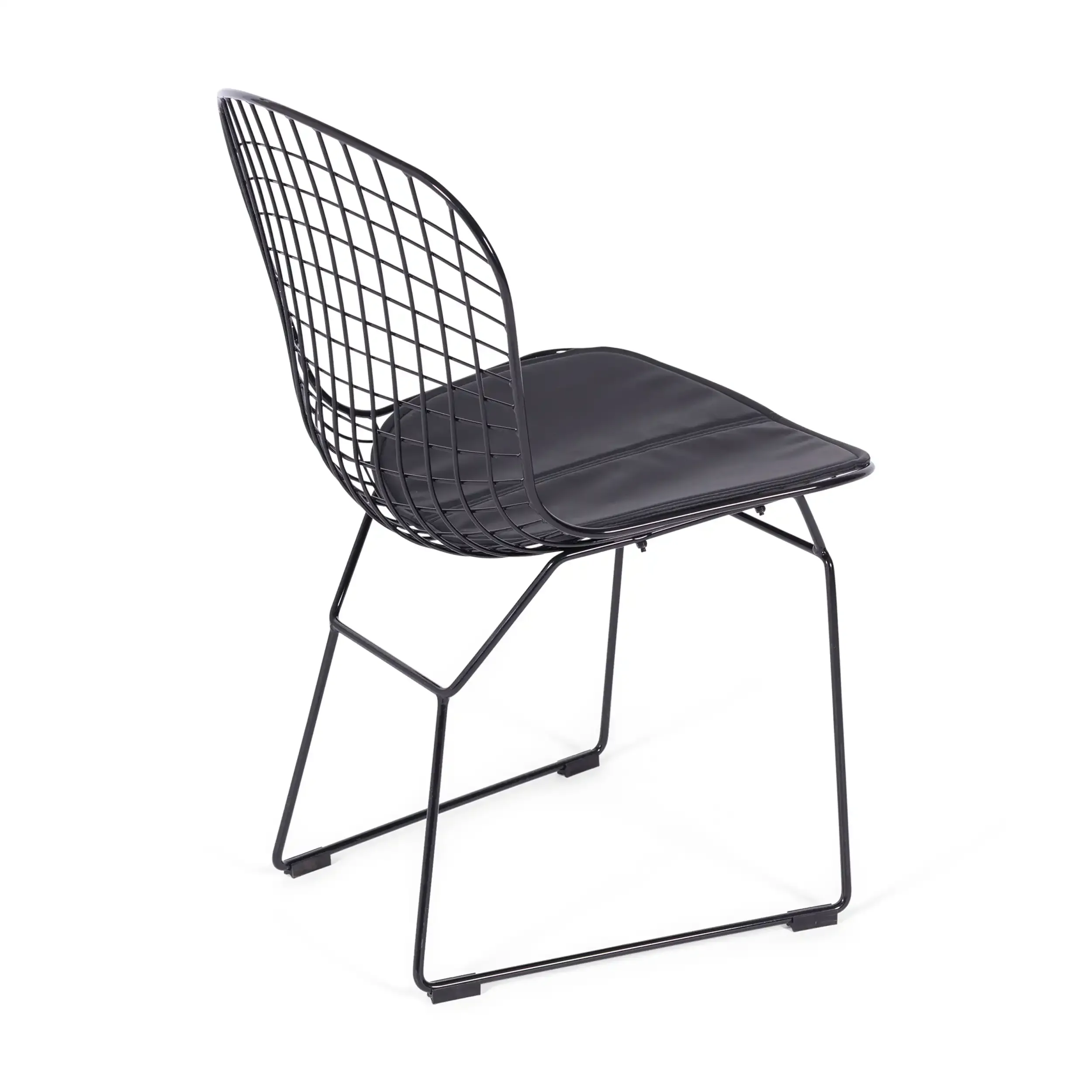 Inspirazione Sedia Bertoia in Acciaio Nero - Sedia Industriale Design