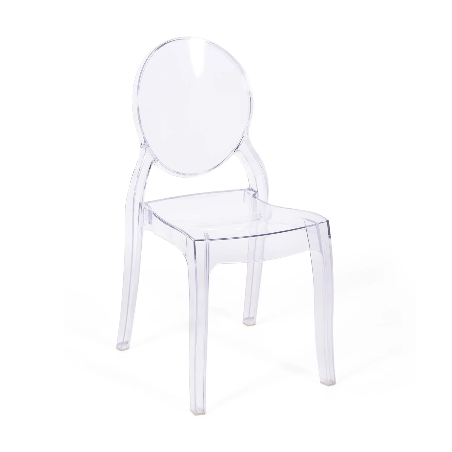Sedia da pranzo Lousiana trasparente FURNMOD - 1