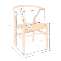 Sedia Wishbone CH24 Inspirazione - Sedie Scandinave - Stile Nordico
