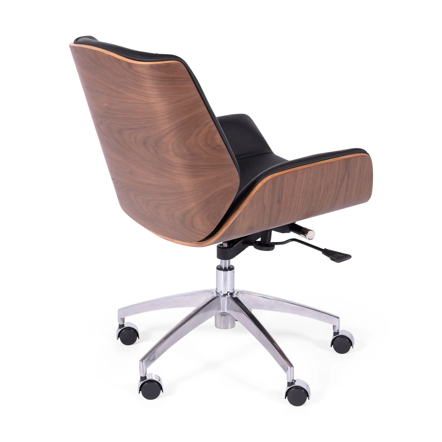 Bürostuhl aus italienischem Leder und Walnussholz Nordic Nest Dream - 8