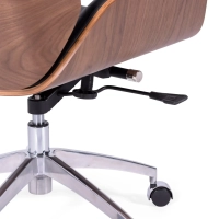 Silla de oficina de piel italiana y madera de nogal Nordic Nest Dream - 10