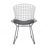 Replika krzesła Bertoia z czarnej stali - Metalowe krzesła - MuebleDesign