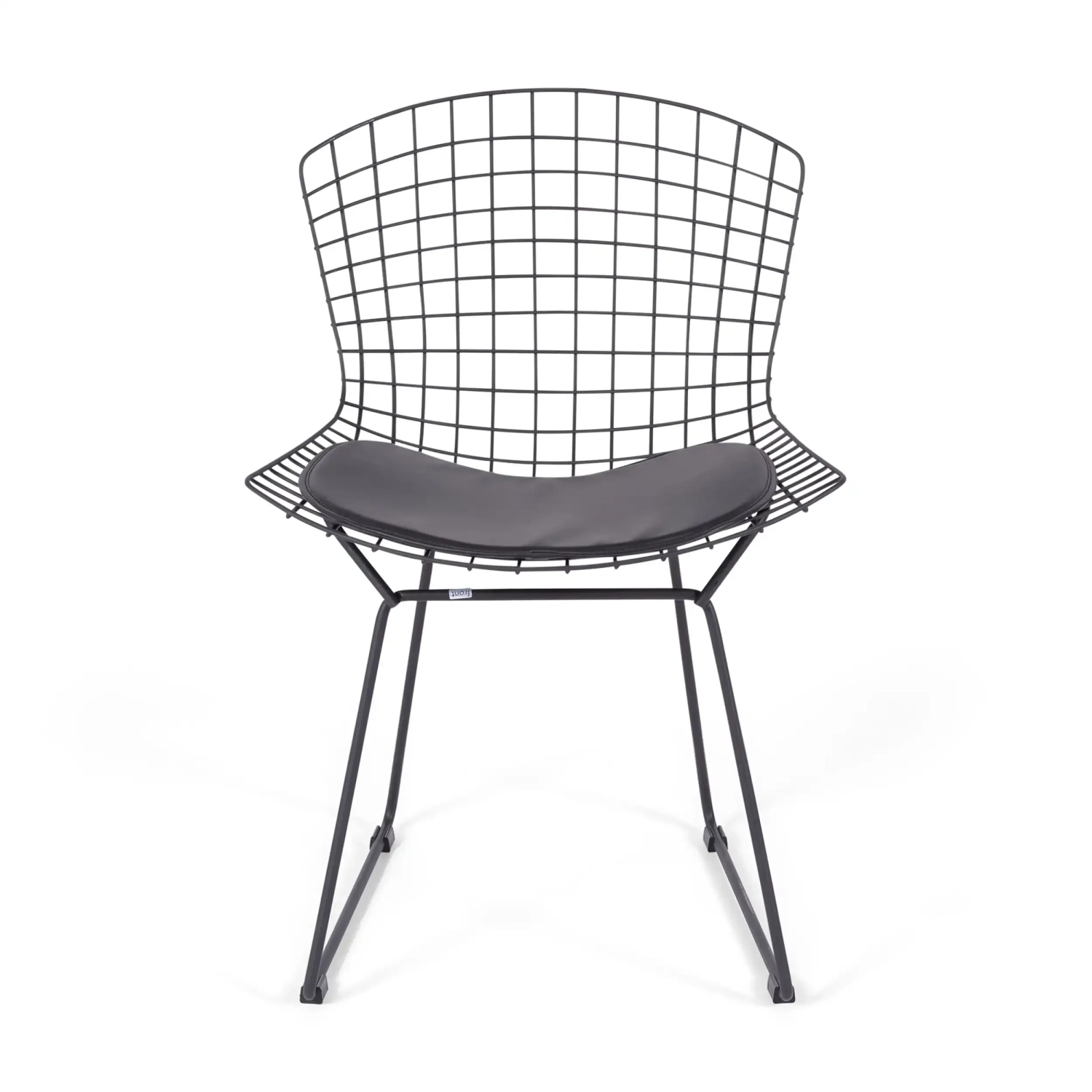 Replika krzesła Bertoia z czarnej stali - Metalowe krzesła - MuebleDesign