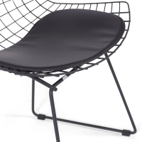 Replica Bertoia tuoli mustasta teräksestä - metallituolit - MuebleDesign