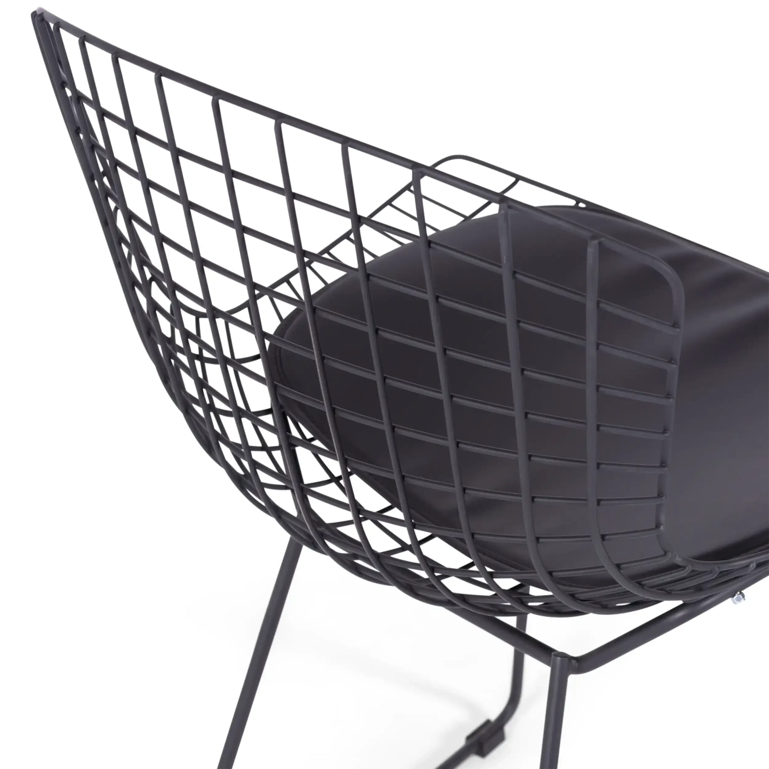 Bertoia Chair in Black Steel Replica - Metal Chairs - Mueble Design