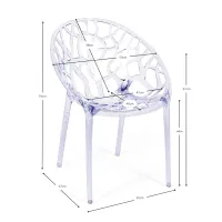 Sedia Chrystal Trasparente - Sedie da Giardino - Mobilie Design