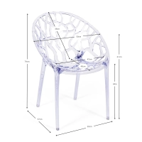 Replica Stoel Chrystal Transparant - Tuinstoelen - Tuinstoelen Mobelarium