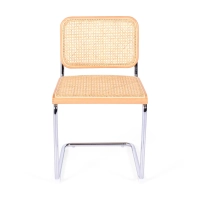 Silla Cesca económica en acero, haya y ratán 🪑  | Mueble Design