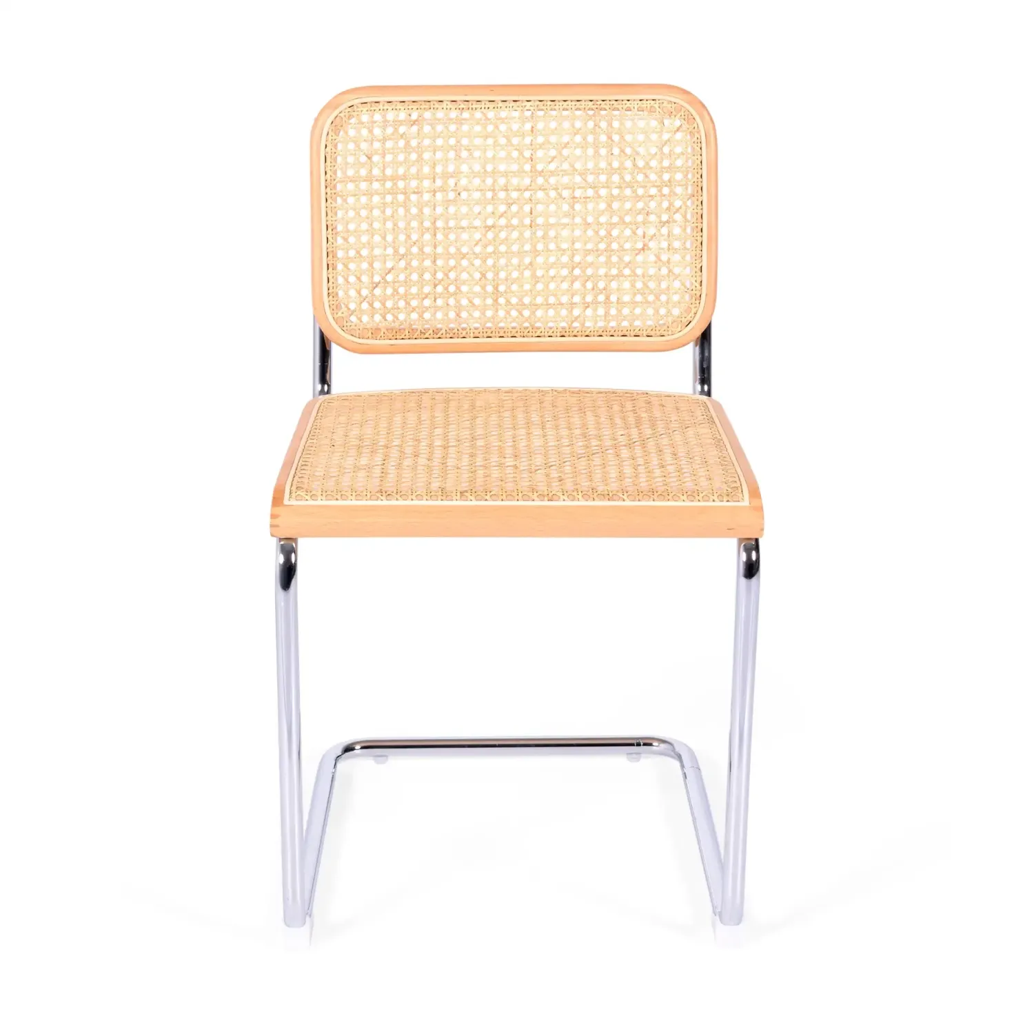 Krzesło Cesca niedrogie krzesło wykonane ze stali, buku i rattanu 🪑 | Mueble Design
