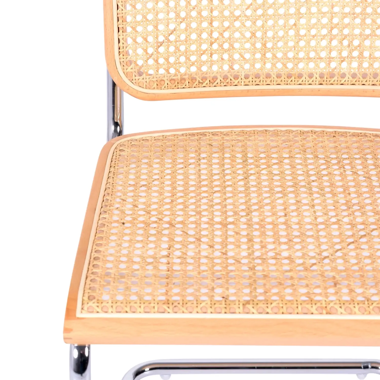 Krzesło Cesca niedrogie krzesło wykonane ze stali, buku i rattanu 🪑 | Mueble Design