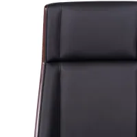 Silla de oficina Nordic Highback en nogal y polipiel - Mueble Deseign