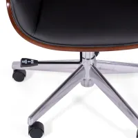 Nordic Highback bureaustoel in walnoot - Bureaustoelen - Icon Mobiel