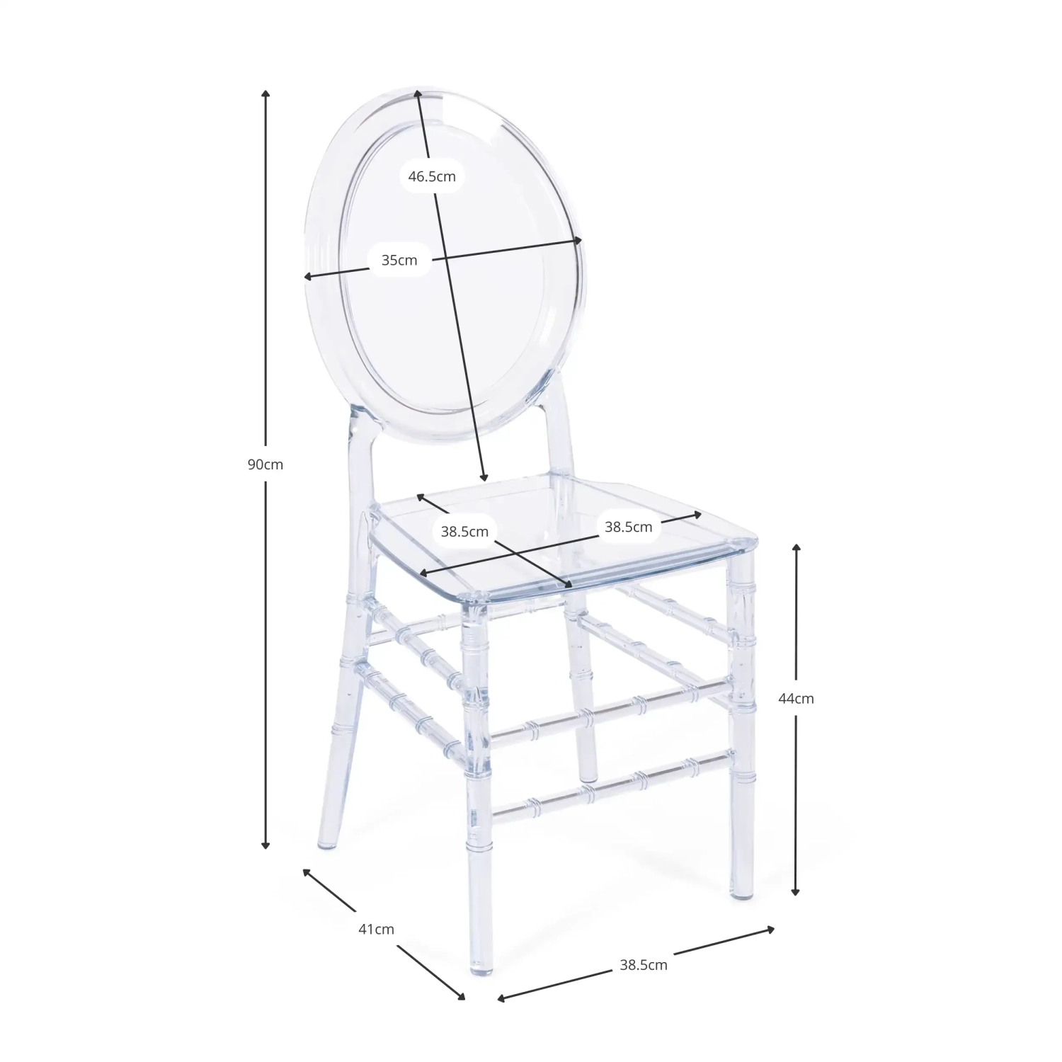 Cadeiras transparentes Isabelle Ghost - Cadeiras de plástico - Mueble Design